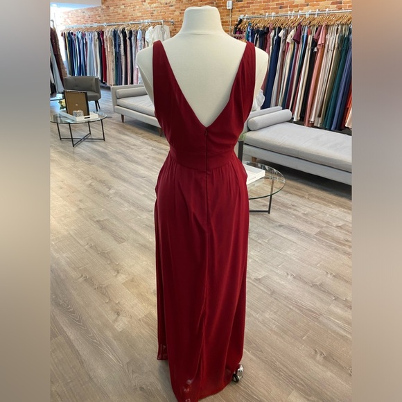 NEW - DESSY GROUP - 1519 DRESS - BURGUNDY - Picture 4 of 4